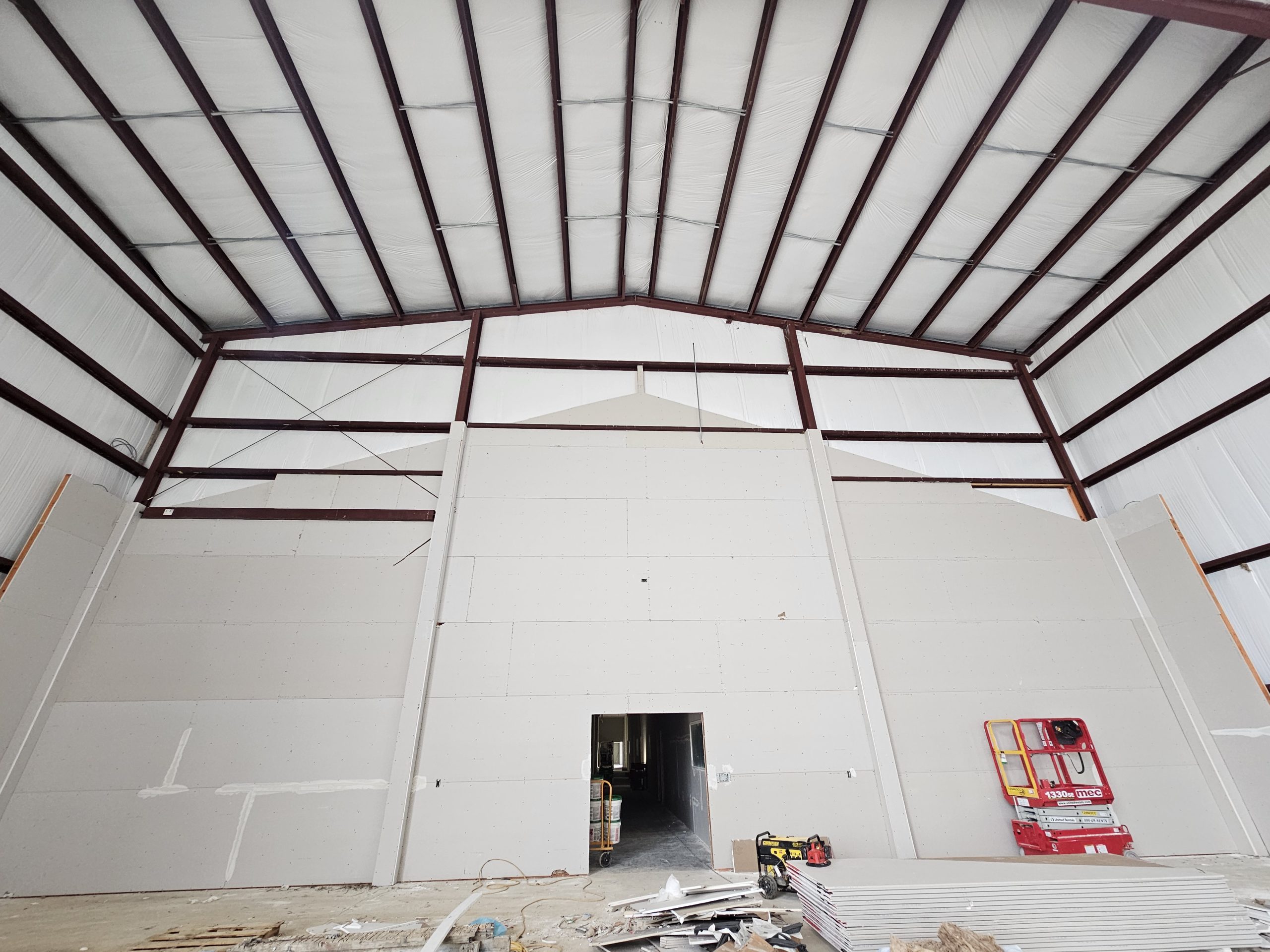 commercial drywall installation and finish